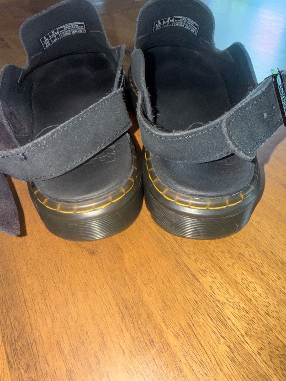 Dr.Martens Suede Backstrap Clog Shoes - Picture 7 of 14